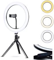 Anel Iluminador LED Ring Light Tripe 20cm com Suporte para Celular FHS-20