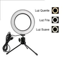 Anel Iluminador Ring Light 6 Polegadas 16cm com Tripé USB R1