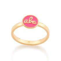 Anel Infantil Descrição Abc Com Resina. Rommanel 512489 Anel Infantil Descrição Abc Com Resina. Rommanel 512489