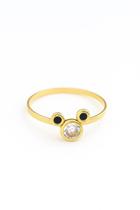 Anel Infantil Mickey Ouro 18k Pedra de Zircônia - 0.89 Anel Infantil Mickey Ouro 18k Pedra de Zircônia - 0.89