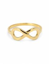 Anel Infinito 18k - 2.20 Cor:AmareloTamanho:10
