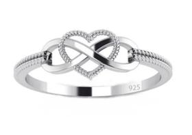 Anel Infinito Amor Prata Legítima 925 Bulgaro Pratas Anel Infinito Amor Prata Legítima 925 Bulgaro Pratas