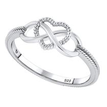 Anel Infinito Amor Pura Prata 925 - Melhor Preço