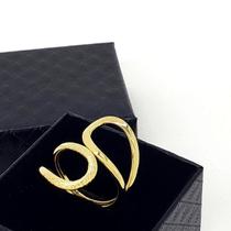 Anel Infinito Aro Duplo Banho De Ouro 18k 2203 Anel Infinito Aro Duplo Banho De Ouro 18k 2203
