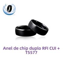 Anel Inteligente RFID com Chip Duplo IC 13,56 MHz - Chave Regravável T5577