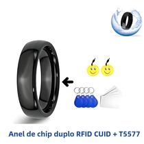 Anel Inteligente RFID NFC À Prova D'água, Chip Duplo, Identificação, Etiqueta IC, Regravável, 125