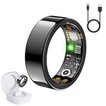 Anel Inteligente SEEVEN 11 Preto, HR, SpO2, Sono, IP68