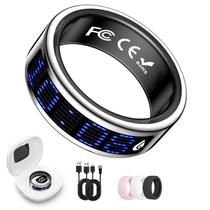 Anel inteligente wepmous Fitness Health Tracker IP68 prateado Anel inteligente wepmous Fitness Health Tracker IP68 prateado