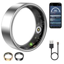 Anel Inteligente WNRTSA Prata Monitor de Saúde IP68 à Prova dÁgua Anel Inteligente WNRTSA Prata Monitor de Saúde IP68 à Prova dÁgua