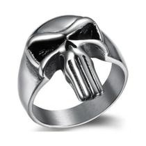 Anel Justiceiro Aço Inox Caveira Motoqueiro Moto Harley Anel Justiceiro Aço Inox Caveira Motoqueiro Moto Harley