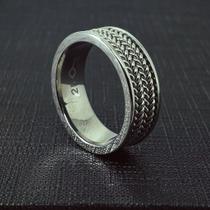 Anel Key Design Chain Prata Tamanho:23