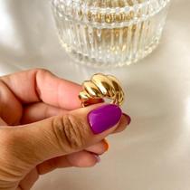 Anel largo 5 voltas banhado a ouro 18k