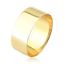 Anel largo LISO 8mm ouro PURO 18k maciço A68L8