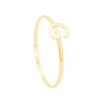Anel Letra G em Ouro 18K - AU14179