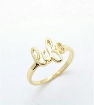 Anel Life Banho De Ouro 18k 3421