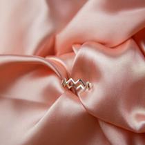 Anel Life Design Zig Zag Semijoia Feminina com Estilo Sofisticado Simonatto
