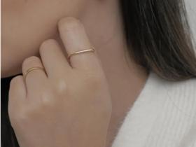 Anel liso banhado a Ouro