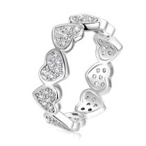 Anel LUV-SPOT Classic Silver Heart Love com zircônia cúbica Anel LUV-SPOT Classic Silver Heart Love com zircônia cúbica