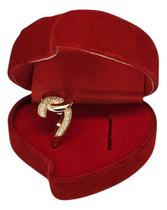 Anel Luxo Entrelacado Ouro 18k Feminino C/ Caixa Vermelha