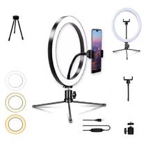 Anel Luz Iluminador, Ring Ligth 20Cm Tripé Led Fotos Make Anel Luz Iluminador, Ring Ligth 20Cm Tripé Led Fotos Make