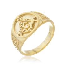 Anel Maçonaria Maciço Ouro Amarelo 18 Kl Anel Maçonaria Maciço Ouro Amarelo 18 Kl
