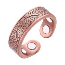 Anel Magnético Unissex De Cobre 3500 Gauss Neodímio Árvore Da Vida Joias Presentes Anel Magnético Unissex De Cobre 3500 Gauss Neodímio Árvore Da Vida Joias Presentes