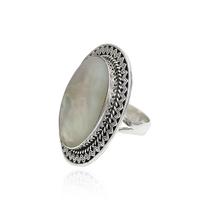Anel Mandala Madreperola Prata de Bali 925 Anel Mandala Madreperola Prata de Bali 925