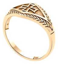 Anel Masculino Cruz De Malta Prata 925 Dourada Ouro 18k Anel Masculino Cruz De Malta Prata 925 Dourada Ouro 18k