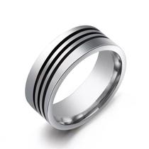 Anel Masculino de Aço Inox Line Anel Masculino de Aço Inox Line