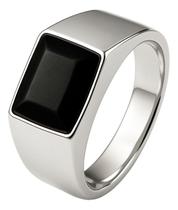 Anel Masculino de Luxo Oremte Dedeira 9mm Prata