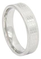 Anel Masculino Dedeira Formatura Prata 925 Escama Detalhes - Zafira