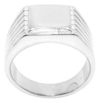 Anel Masculino Dedeira Prata 925 Retangular Frisos Falange 7mm Homem Moderno Luxo Anel Masculino Dedeira Prata 925 Retangular Frisos Falange 7mm Homem Moderno Luxo