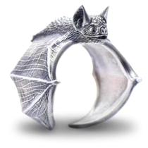 Anel Masculino e Feminino Morcego Ajustável e Inspirado em Estilo Vintage