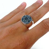 Anel Masculino Estrela de Davi