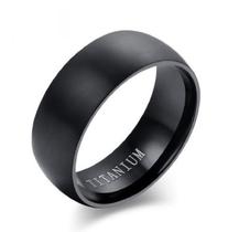 Anel Masculino Preto Aço Inoxidável Cirúrgico Luxo Abaulado Fosco 8mm Anatômico Estilo Minimalista Moderno Não Perde a Cor Resistente Qualidade Anel Masculino Preto Aço Inoxidável Cirúrgico Luxo Abaulado Fosco 8mm Anatômico Estilo Minimalista Moderno Não Perde a Cor Resistente Qualidade