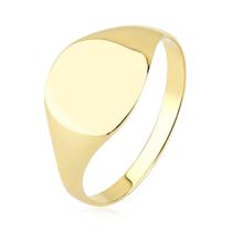ANEL MASCULINO redondo mindinho OURO MACIÇO 10K LUXO a92 Tamanho:16Cor:Dourado