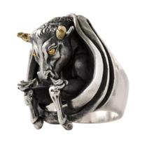 Anel Masculino Touro 3D (Força e Determinação) - Ajustável e em Aço Inox (1 Und) Anel Masculino Touro 3D (Força e Determinação) - Ajustável e em Aço Inox (1 Und)