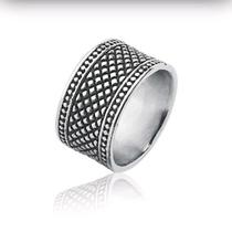 Anel Masculino Trabalhado De Aço 21 Anel Masculino Trabalhado De Aço 21
