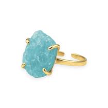 Anel Maxi Água Marinha