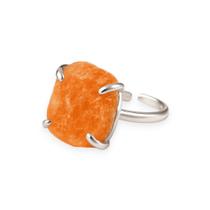 Anel Maxi Calcita Laranja