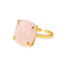 Anel Maxi Quartzo Rosa