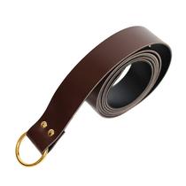 Anel medieval de couro PU Belt ZYXTLY para LARP, Ren Faire Brown