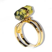 Anel Micro Pontinha Serpentinita Bi Ponta Ajustavel Dourado Anel Micro Pontinha Serpentinita Bi Ponta Ajustavel Dourado