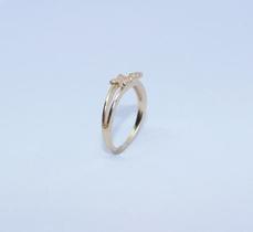 Anel Mini Borboleta Cravejado em Zircônia