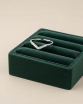 Anel Mini Curvatura V em Aço Inox