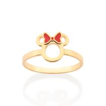 Anel minnie folheado a ouro VERMELHO 513427 Rommanel Anel minnie folheado a ouro VERMELHO 513427 Rommanel