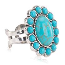 Anel Montana West Rustic Couture Bohemian Turquoise Cuff Anel Montana West Rustic Couture Bohemian Turquoise Cuff