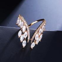 Anel Noiva Pedra Zirconia Casamento - Prateado