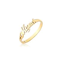 Anel NOME MIGUEL AMOR FILHO PAI LETRA PALAVRA OURO ANF3 18k Anel NOME MIGUEL AMOR FILHO PAI LETRA PALAVRA OURO ANF3 18k
