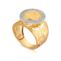 Anel Nossa Senhora Aparecida Manto Cravejado Folheado A Ouro Anel Nossa Senhora Aparecida Manto Cravejado Folheado A Ouro